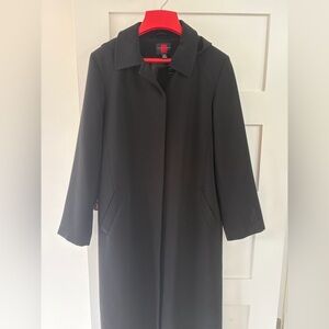 Gallery Women's Classic Black Trench Coat